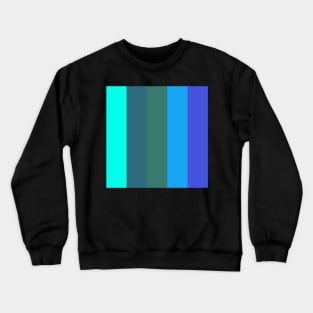 abstract minimalist blue stripe pattern Crewneck Sweatshirt